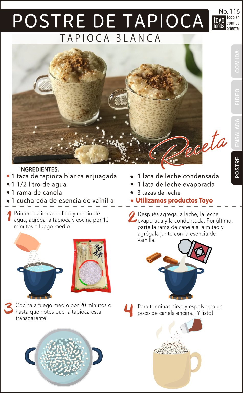 POSTRE DE TAPIOCA